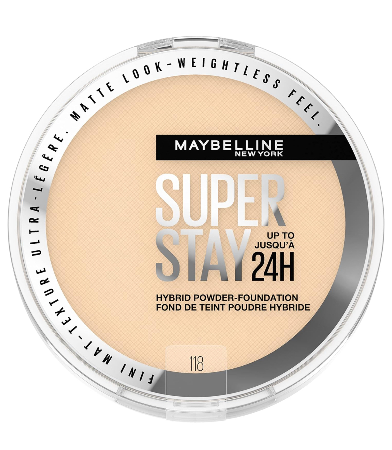 MAYBELLINE SUPER STAY HIBRID BASE EN POLVO 118