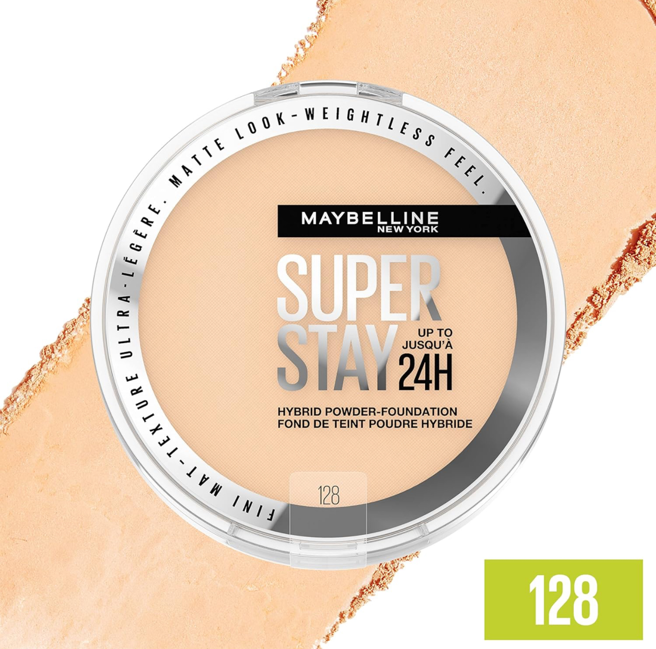 MAYBELLINE SUPER STAY HIBRID BASE EN POLVO 128